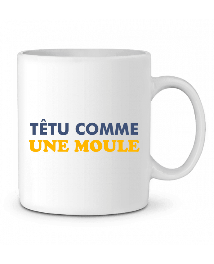Ceramic Mug Têtu comme une moule by tunetoo