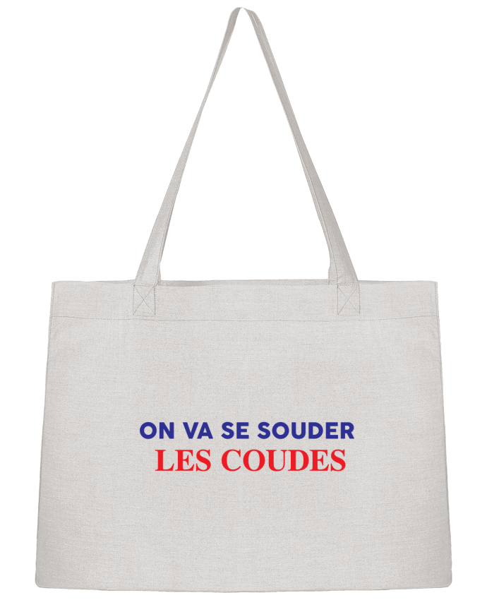 Shopping tote bag Stanley Stella On va se souder les coudes by tunetoo