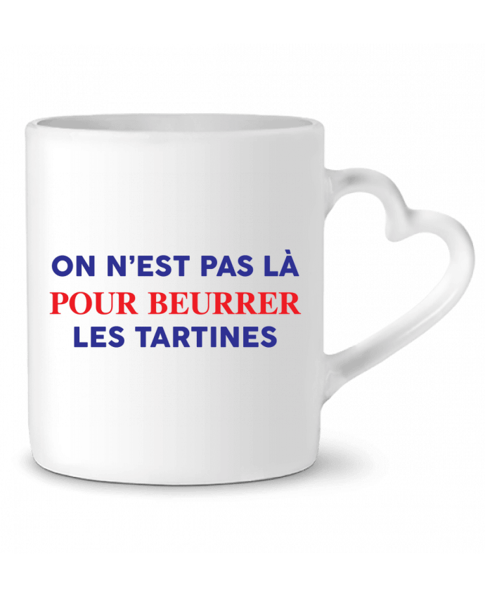 Mug Heart On n'est pas là pour beurrer les tartines by tunetoo