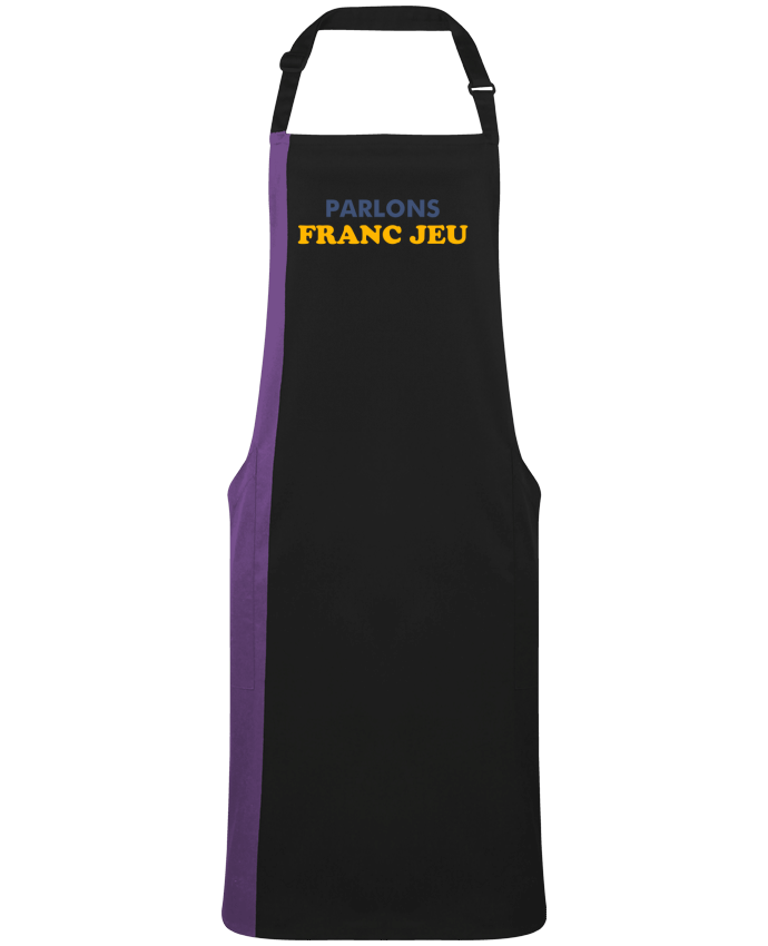 Two-tone long Apron Parlons franc jeu by  tunetoo