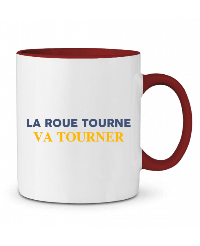 Mug bicolore La roue tourne va vite tourner tunetoo