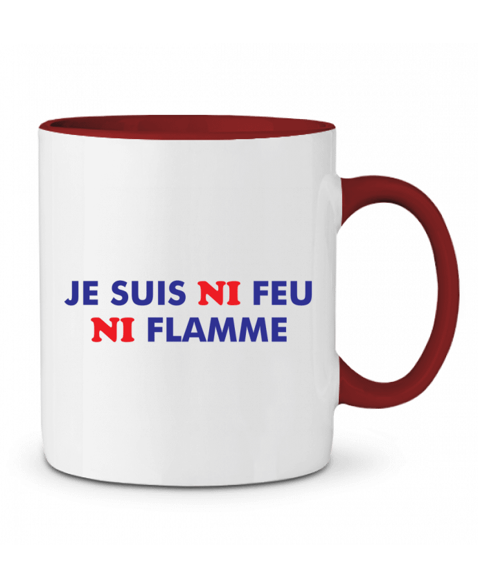 Two-tone Ceramic Mug Je suis ni feu ni flamme tunetoo