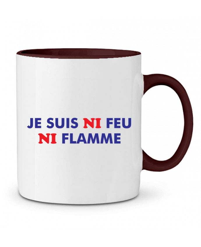 Two-tone Ceramic Mug Je suis ni feu ni flamme tunetoo