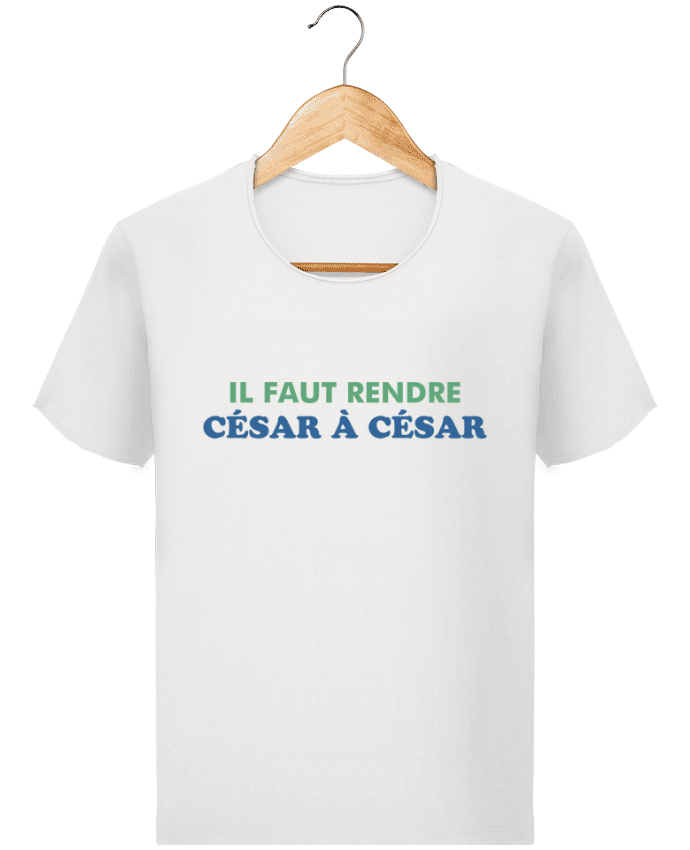  T-shirt Homme vintage Il faut rendre César à César par tunetoo