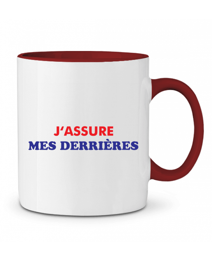 Mug bicolore J'assure mes derrières tunetoo
