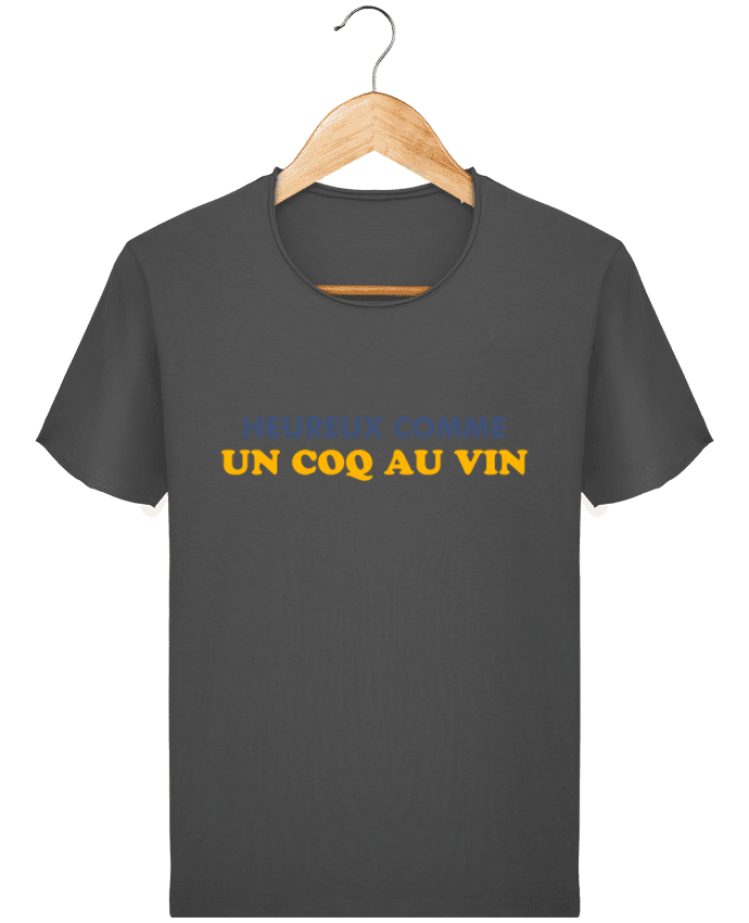 Camiseta Hombre Stanley Imagine Vintage Heureux comme un coq au vin por tunetoo
