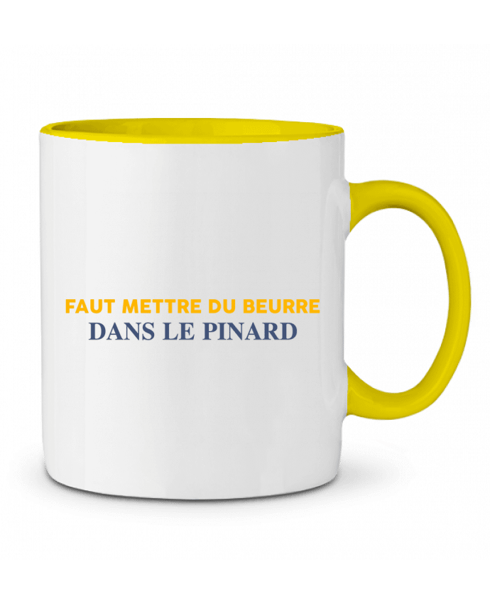 Taza Cerámica Bicolor Ça met du beurre tunetoo