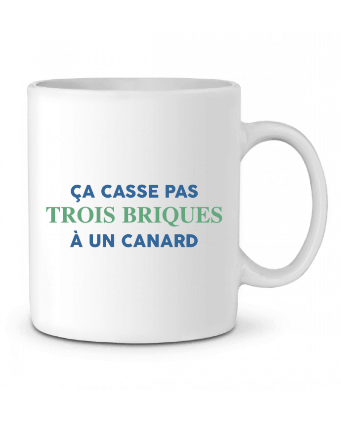 Ceramic Mug Ça casse pas trois briques by tunetoo