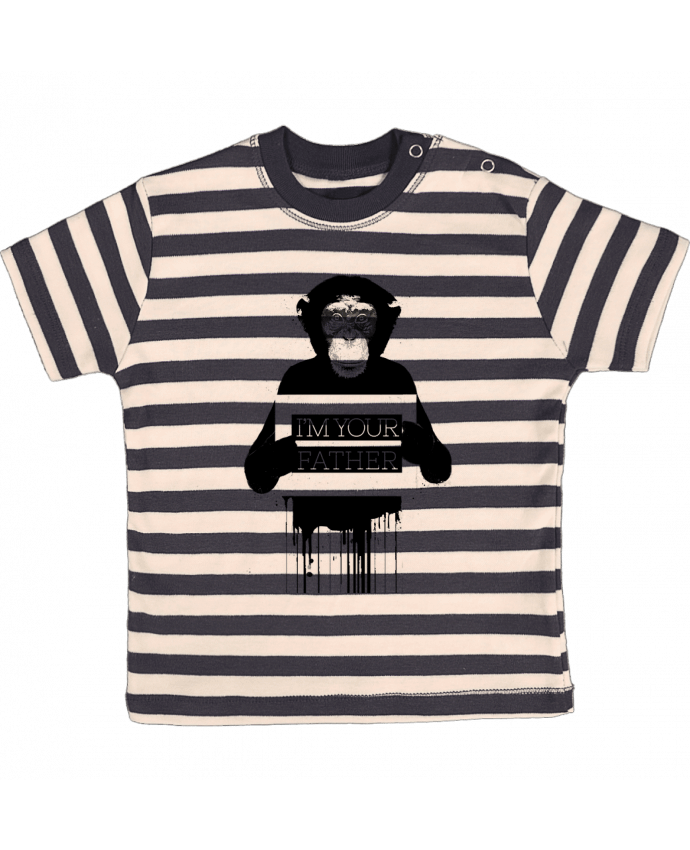 T-shirt baby with stripes I'm your father II by Balàzs Solti