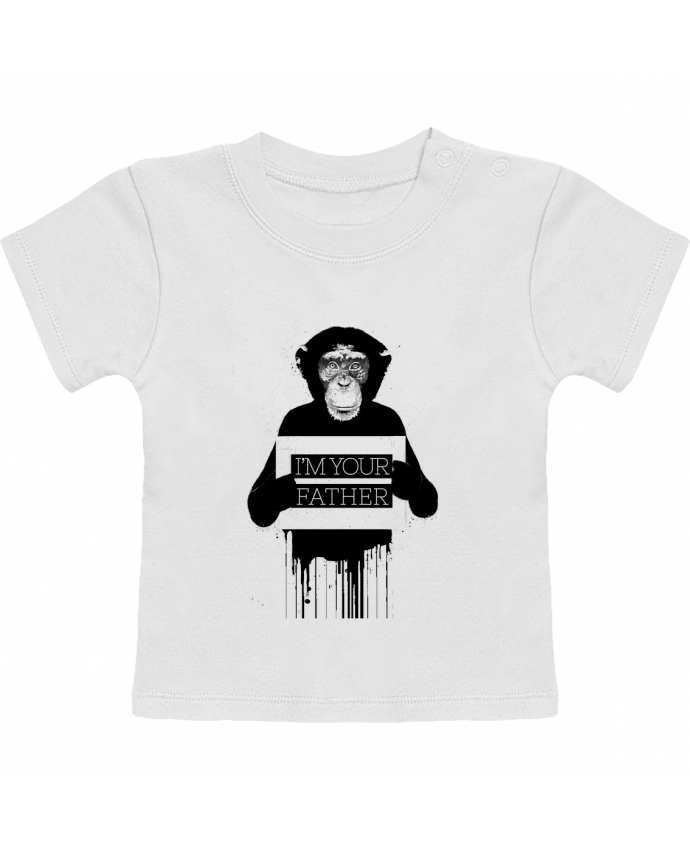 T-shirt bébé I'm your father II manches courtes du designer Balàzs Solti