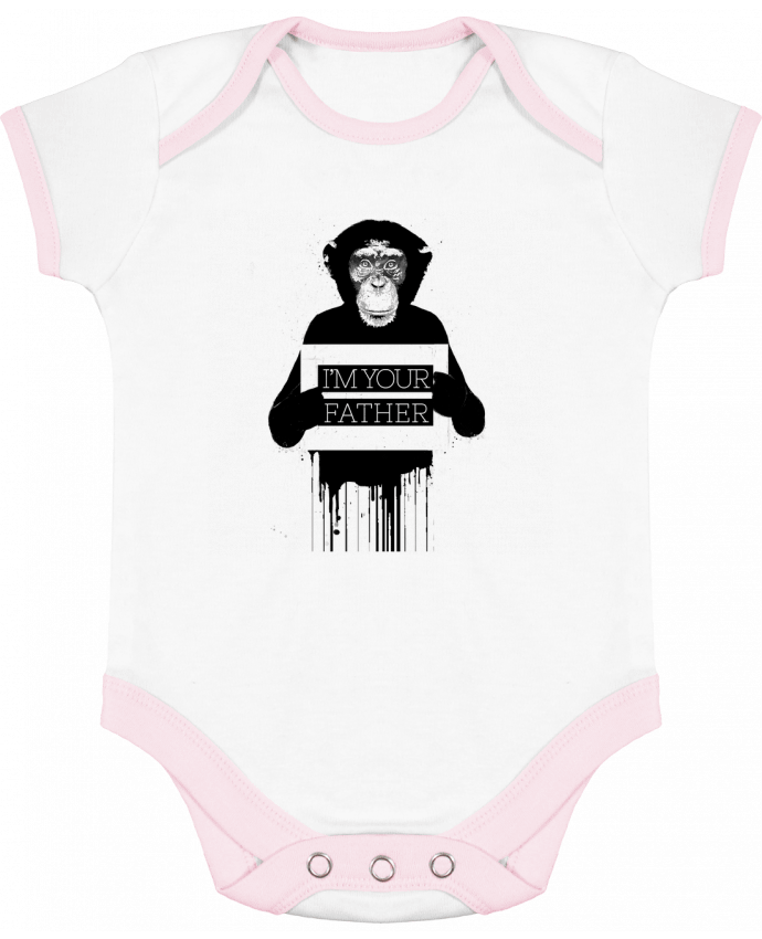 Body bébé manches contrastées I'm your father II par Balàzs Solti