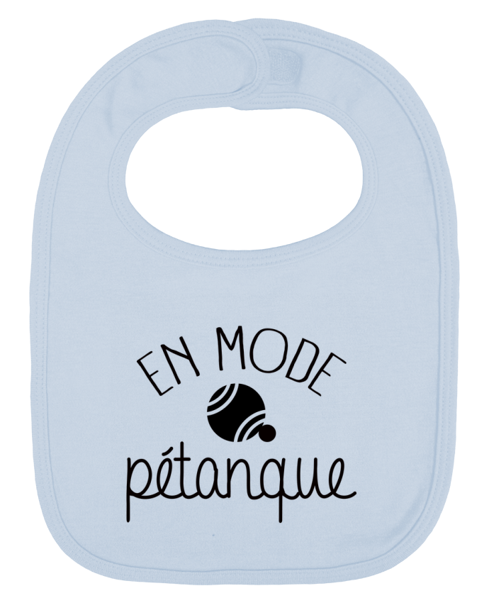 Bavoir bébé uni En mode pétanque par Freeyourshirt.com