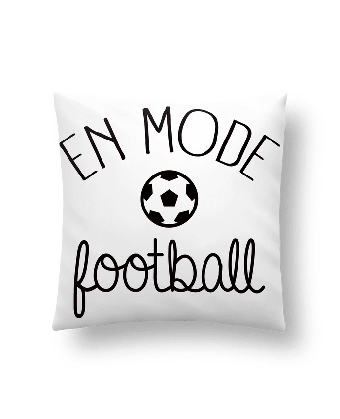 Cushion synthetic soft 45 x 45 cm En mode Football by Freeyourshirt.com