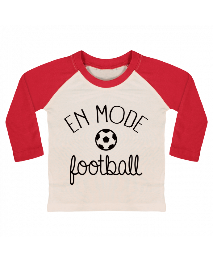 Tee-shirt Bébé Baseball ML En mode Football par Freeyourshirt.com