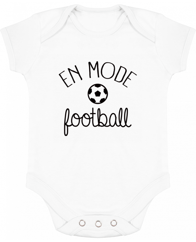 Body bébé manches contrastées En mode Football par Freeyourshirt.com