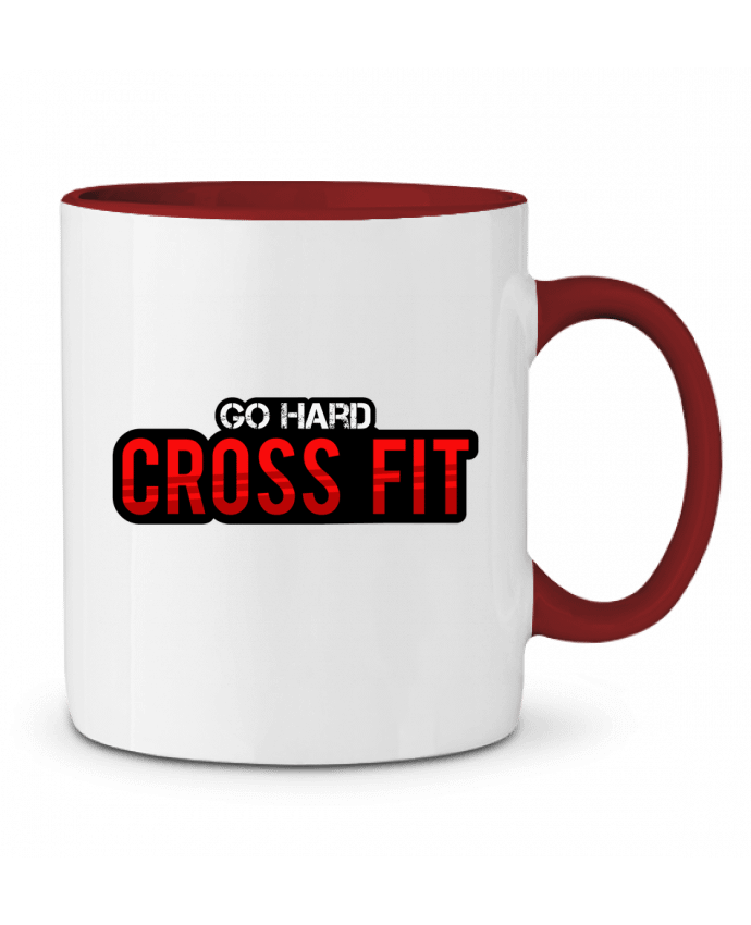 Mug bicolore Go Hard ! Crossfit tunetoo