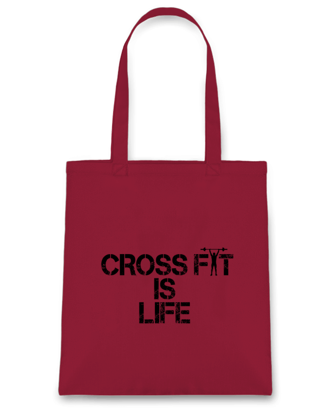 Tote Bag cotton Crossfit is life by tunetoo