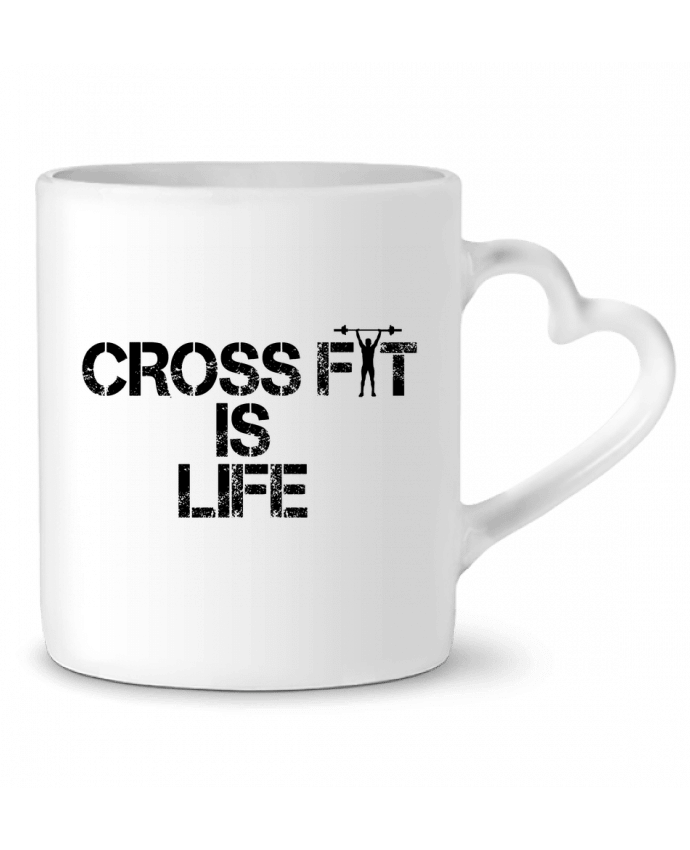 Mug Heart Crossfit is life by tunetoo