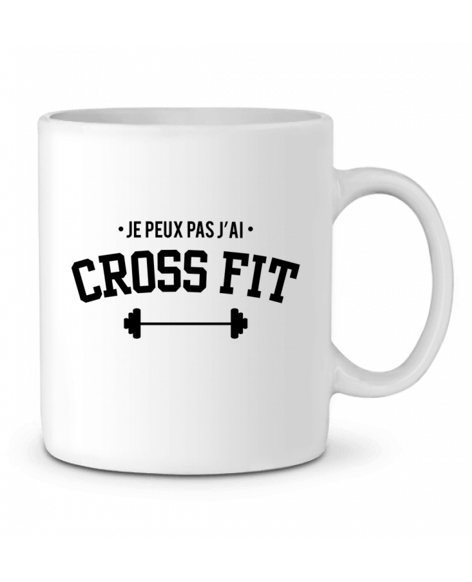 Ceramic Mug Je peux pas j'ai crossfit by tunetoo