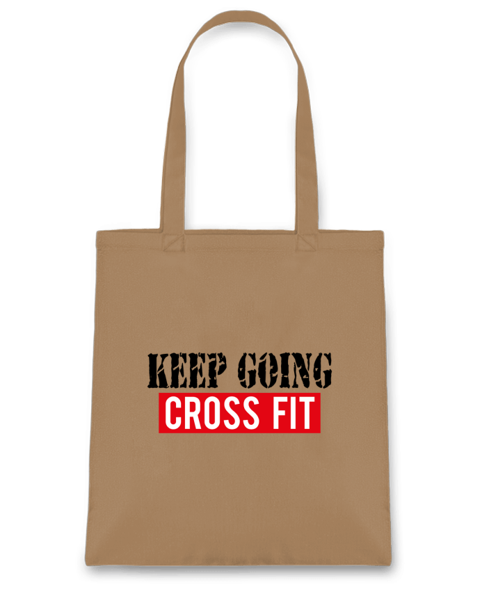 Tote Bag cotton Keep going ! Crossfit by tunetoo
