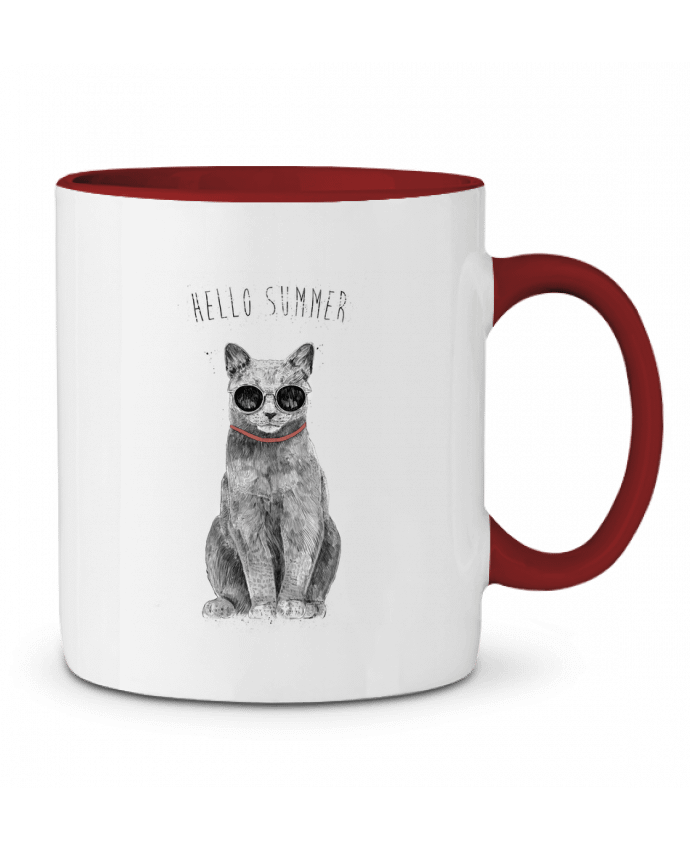 Mug bicolore Hello Summer Balàzs Solti