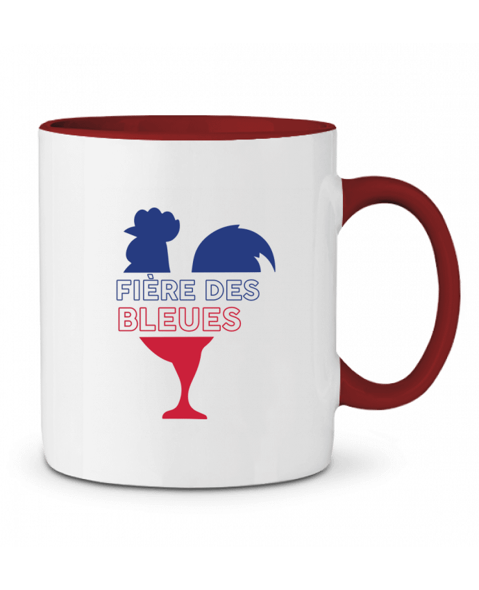 Mug bicolore Fière des bleues tunetoo