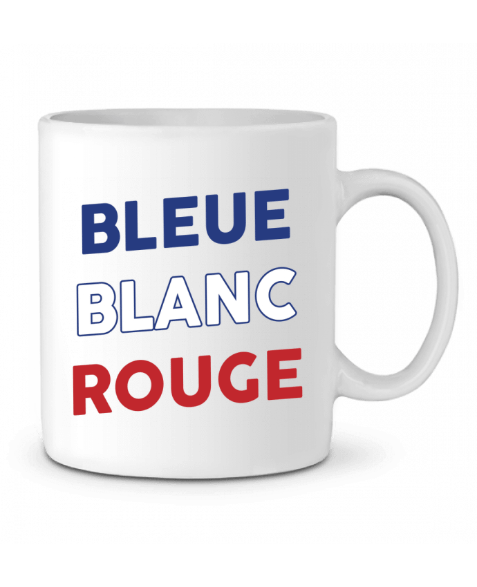 Ceramic Mug Bleue Blanc Rouge by tunetoo