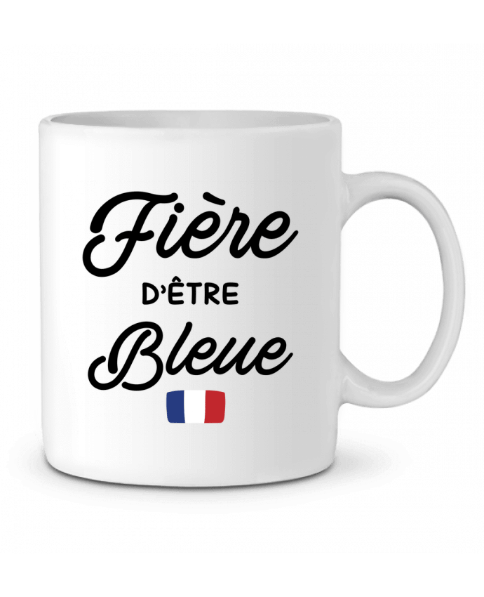 Ceramic Mug Fière d'être bleue by tunetoo