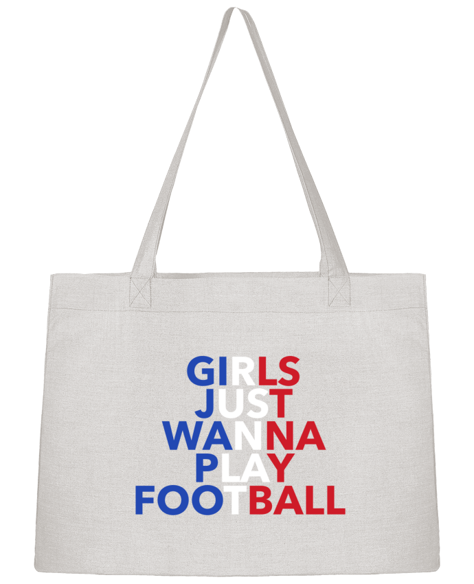 Shopping tote bag Stanley Stella Girls just wanna play football by tunetoo