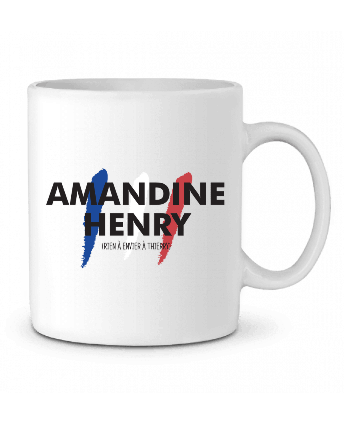 Ceramic Mug Amandine Henry - Rien à envier à Thierry by tunetoo