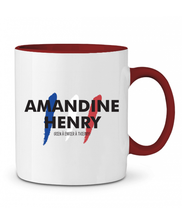 Mug bicolore Amandine Henry - Rien à envier à Thierry tunetoo