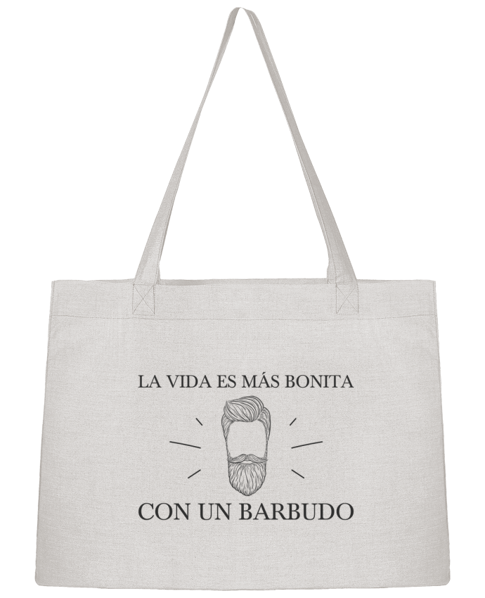 Shopping tote bag Stanley Stella La vida es más bonita con un barbudo by tunetoo