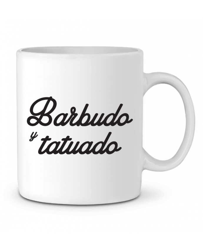 Ceramic Mug Barbudo y tatuado by tunetoo