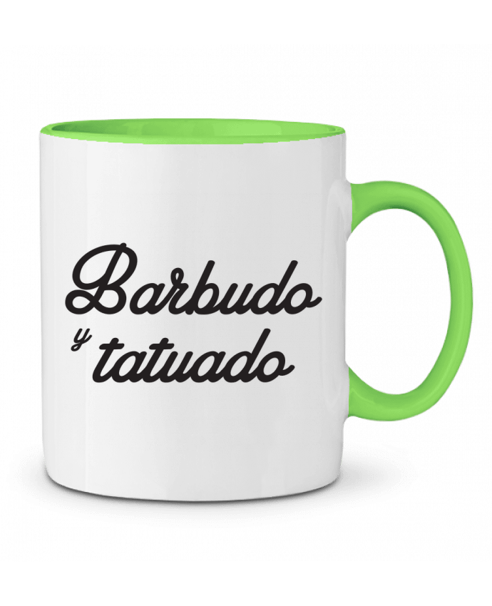 Two-tone Ceramic Mug Barbudo y tatuado tunetoo