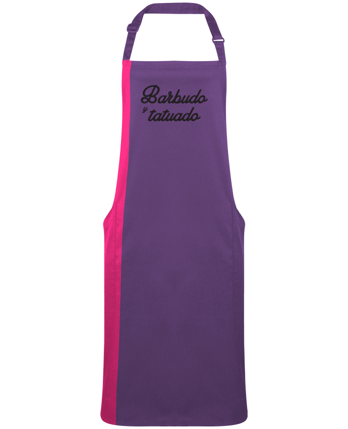 Tablier bicolore Barbudo y tatuado par  tunetoo