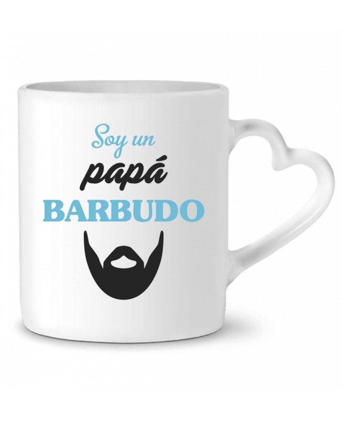 Mug Heart Soy un papá barbudo by tunetoo