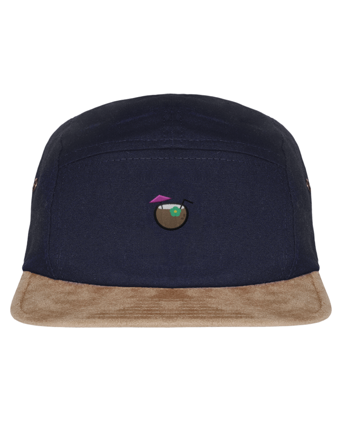 5 Panel Cap suede effect visor Cocktail coco by tunetoo
