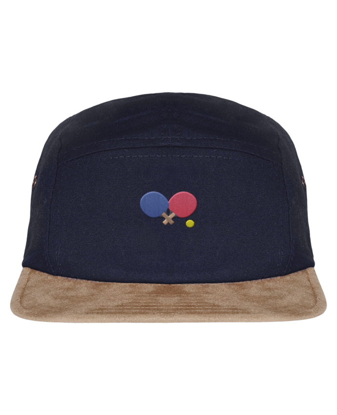 5 Panel Cap suede effect visor Ping Pong by tunetoo