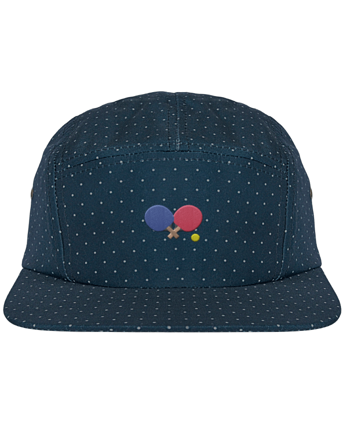 5 Panel Cap dot pattern Ping Pong by tunetoo