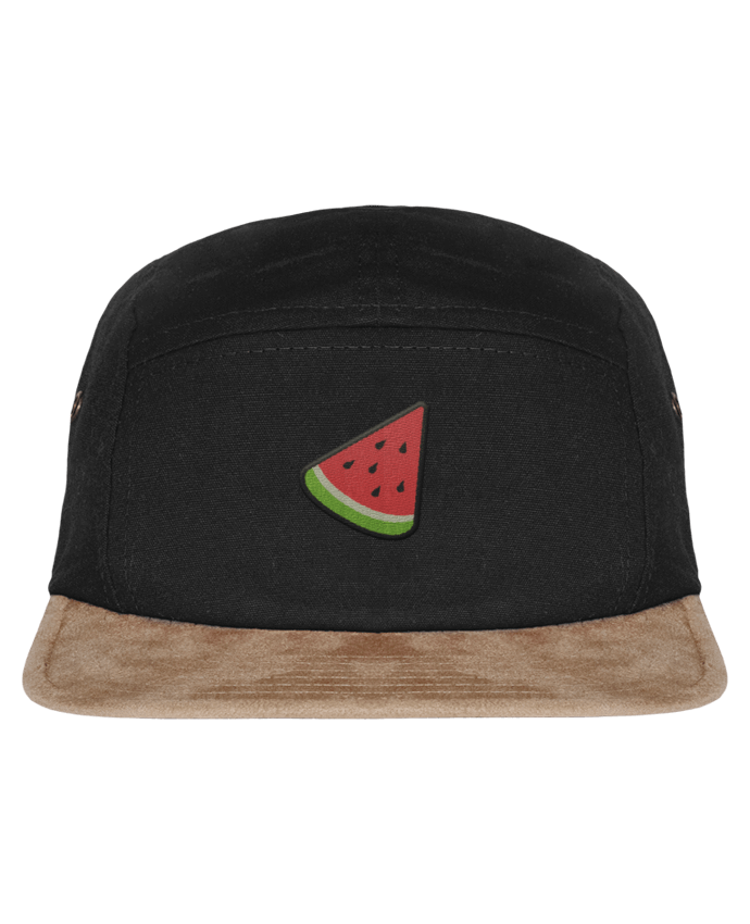 5 Panel Cap suede effect visor Watermelon by tunetoo