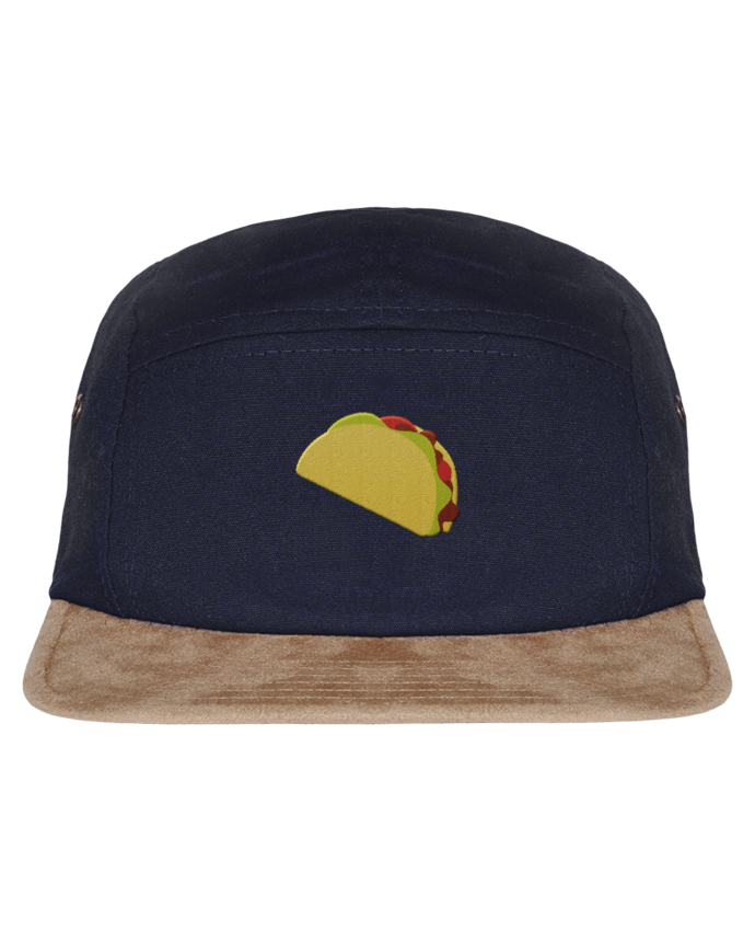 5 Panel Cap suede effect visor Mexican taco by tunetoo