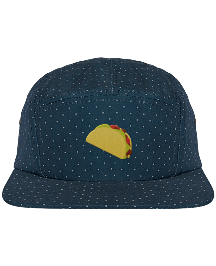 5 Panel Cap dot pattern Mexican taco by tunetoo