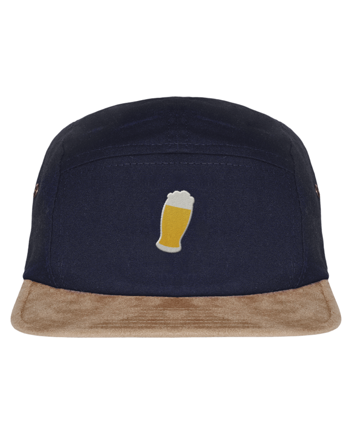 5 Panel Cap suede effect visor Beer by tunetoo