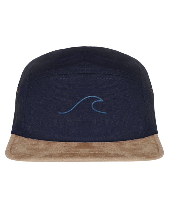 5 Panel Cap suede effect visor Wave by tunetoo