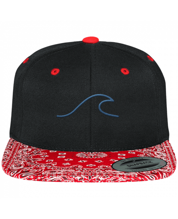 Snapback Cap pattern Wave by tunetoo