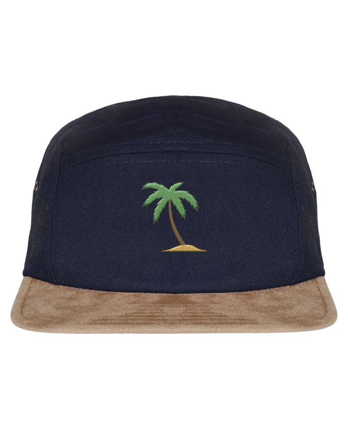 5 Panel Cap suede effect visor Palm Tree by tunetoo