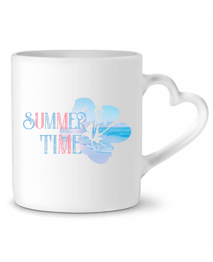 Mug coeur Summer time par Clarté