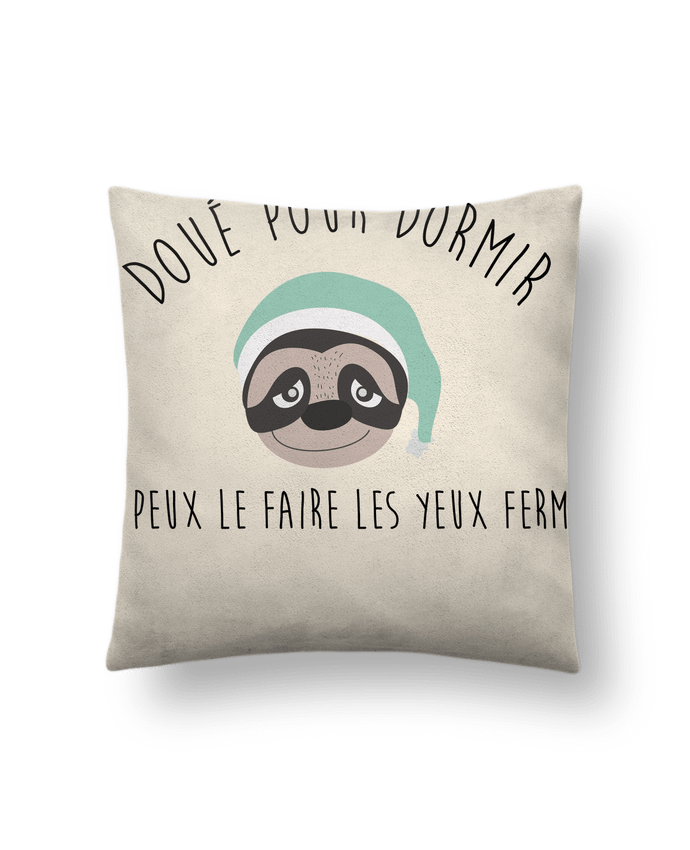 Coussin suédine Doué pour dormir par jorrie