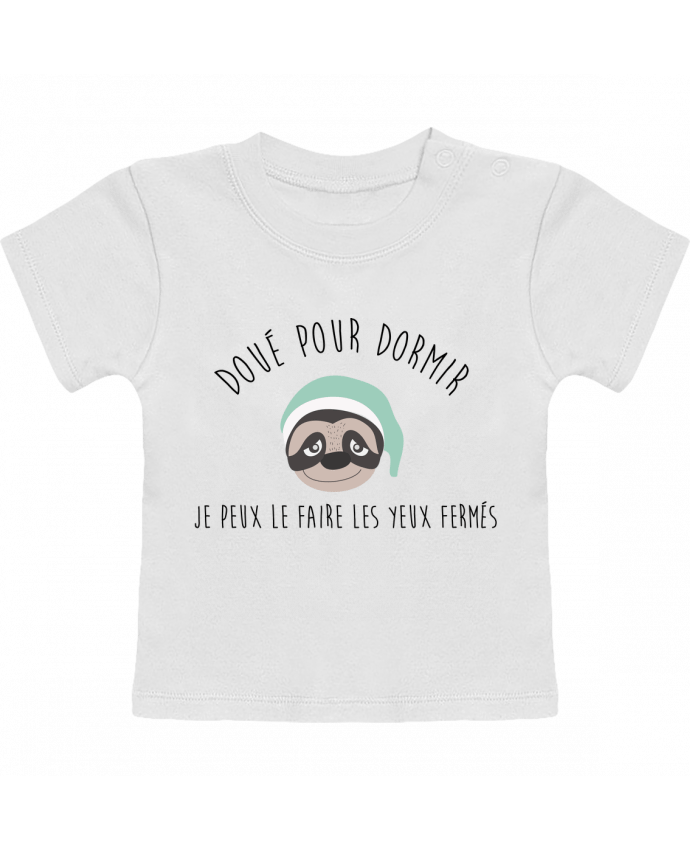 T-shirt bébé Doué pour dormir manches courtes du designer jorrie