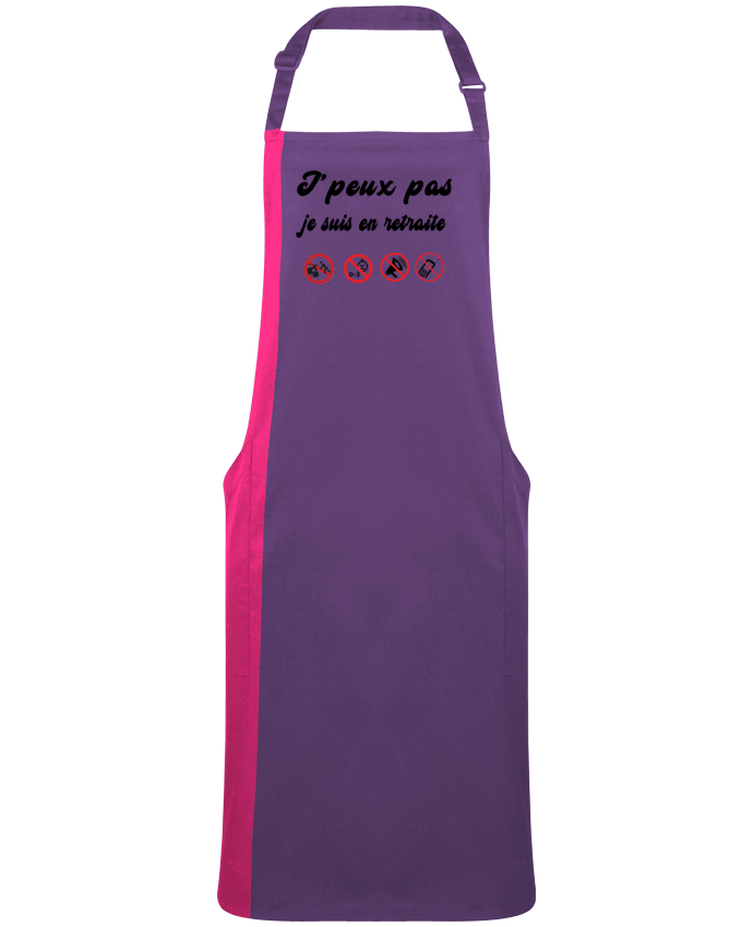 Two-tone long Apron Je peux pas je suis en retraite by  jorrie